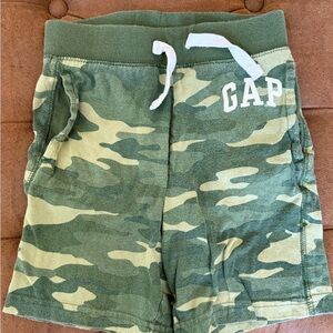 GAP Kids Green Camouflage Shorts